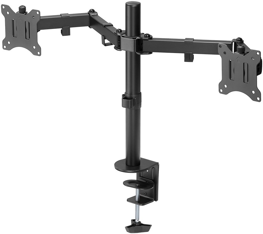 Goobay Dual Monitor Mount Flex | Swivel, Tilt, Rotation | 17-32 " | Maximum weight (capacity) 8 kg | Black