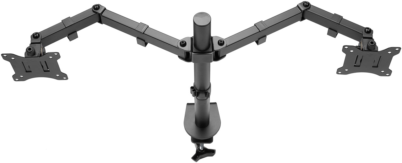 Goobay Dual Monitor Mount Flex | Swivel, Tilt, Rotation | 17-32 " | Maximum weight (capacity) 8 kg | Black - Image 2