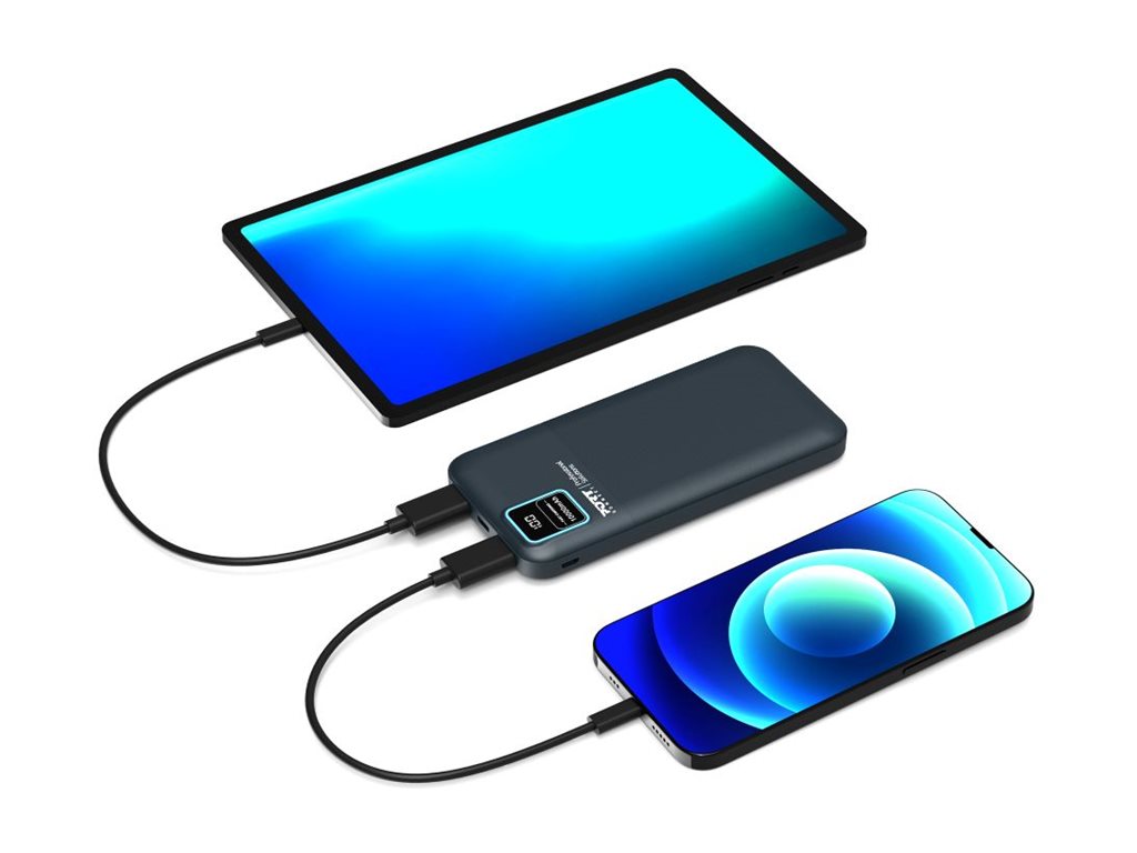 PORT CONNECT | External USB-C battery | 10000 mAh | Blue - Image 3
