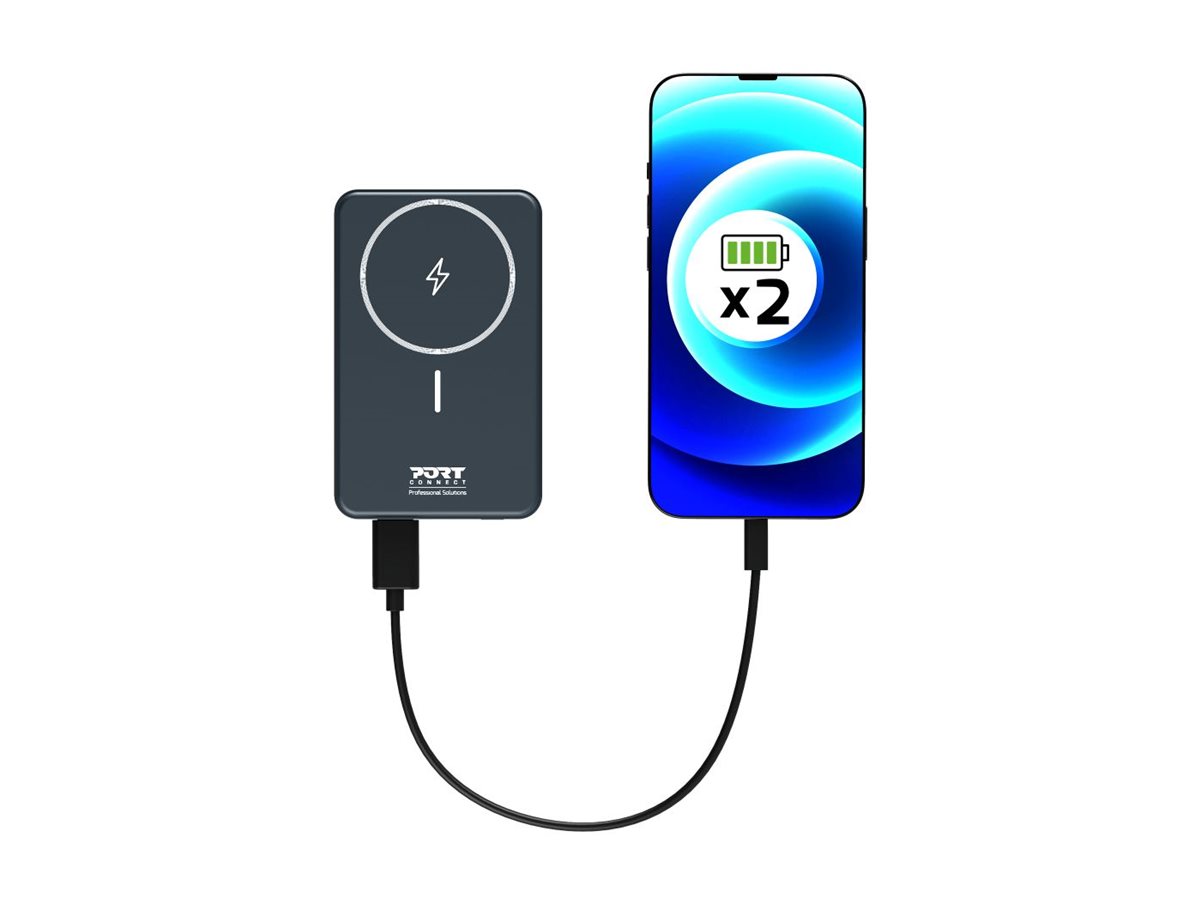 PORT CONNECT Powerbank 10 000 mAh - Wireless Qi2 | PORT CONNECT
