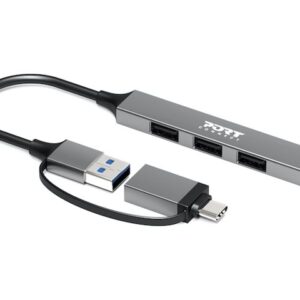 PORT CONNECT Hub USB 4 Ports Slim Combo for BtoC | PORT CONNECT