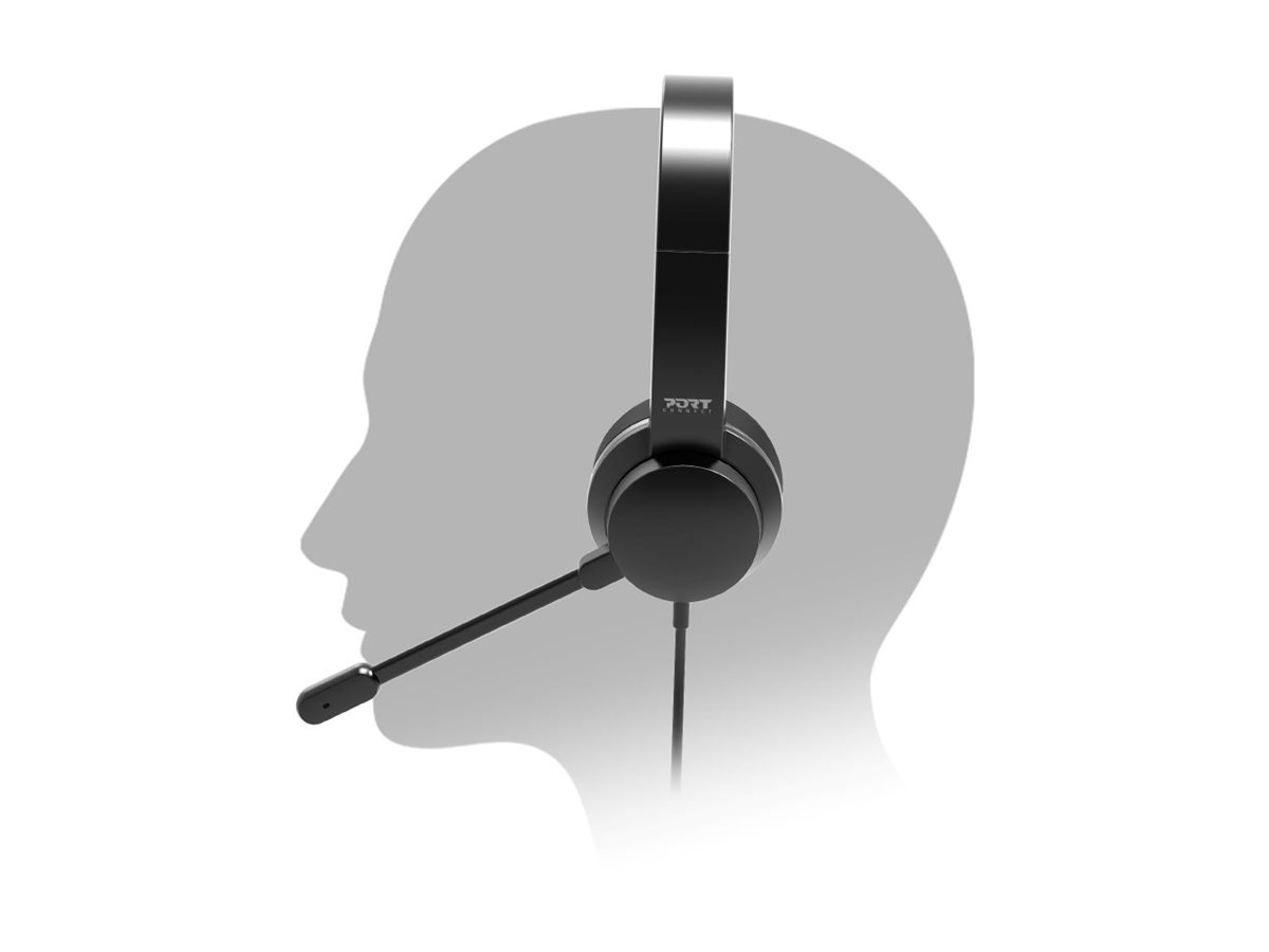 PORT CONNECT Stereo Headset Wired USB Comfort | PORT CONNECT - Image 7