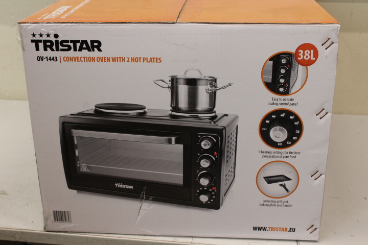 SALE OUT. | Tristar | Electric mini oven | OV-1443 | Integrated timer | 38 L | Power 3100 W | Black | DAMAGED PACKAGING - Image 5