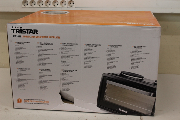 SALE OUT. | Tristar | Electric mini oven | OV-1443 | Integrated timer | 38 L | Power 3100 W | Black | DAMAGED PACKAGING - Image 4