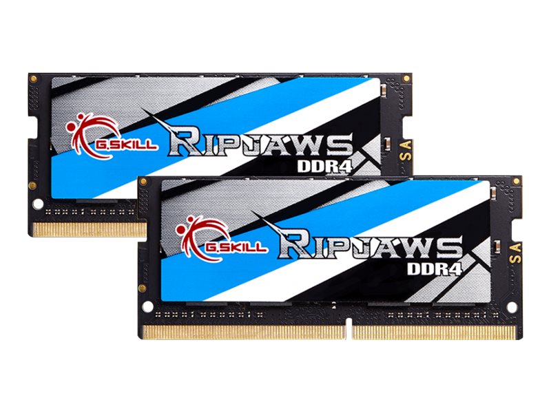 G.Skill Ripjaws - 32 GB - 2 x 16 GB - DDR4 - 2400 MHz - 260-pin SO-DIMM - Juodas,Mėlyna,Gold,Pilkas,Baltas | G.Skill