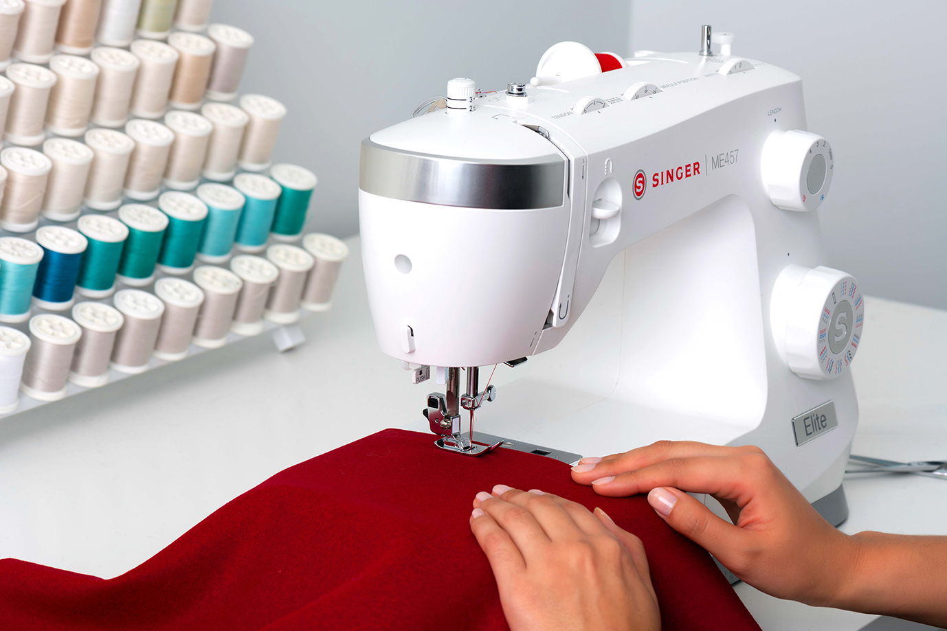 Singer Sewing Machine ME457 Number of stitches 33 Number of buttonholes 1 White - Image 8