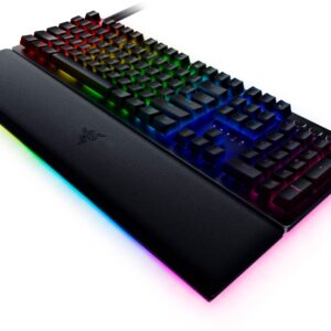 Razer | Huntsman V2 Optical Gaming Keyboard | Gaming keyboard | Wired | RGB LED light | US | Black | Numeric keypad | Clicky Purple Switch