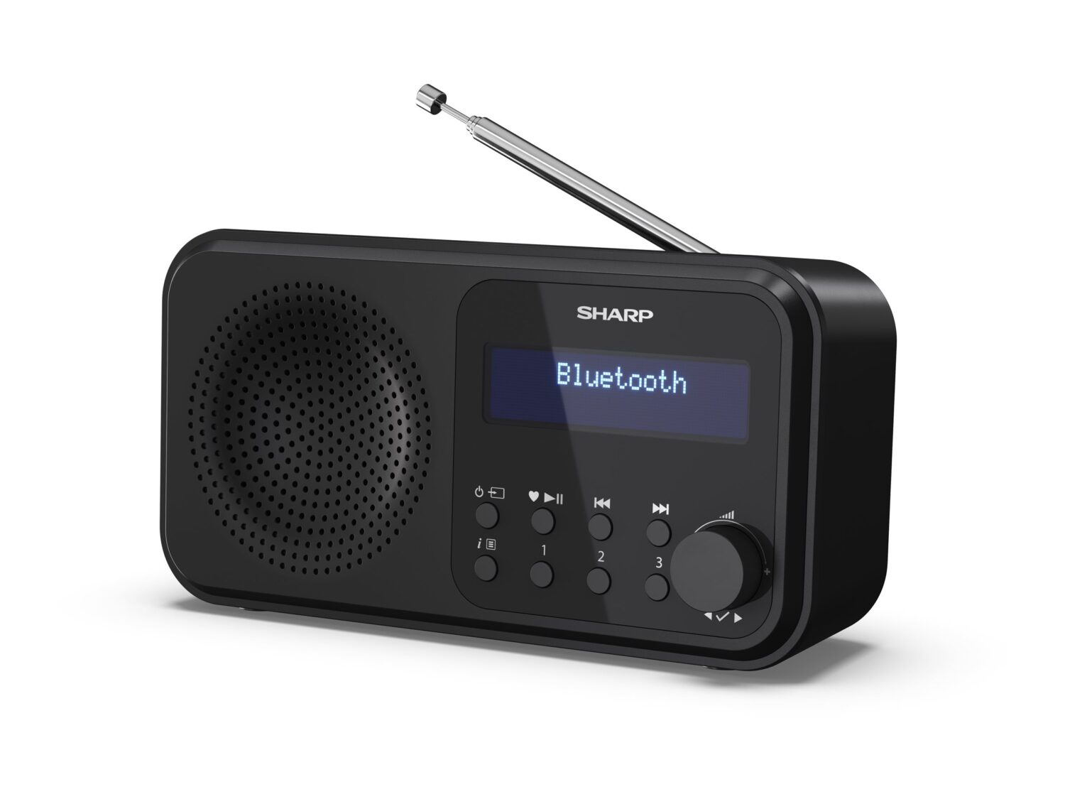 Sharp DR-P420(BK) Tokyo Portable Digital Radio, FM/DAB/DAB+, Bluetooth 5.0, USB or Battery Powered, Midnight Black | Sharp | Tokyo Portable Digital Radio | DR-P420(BK) | Bluetooth | Midnight Black - Image 2