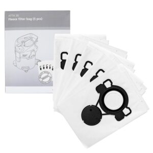 NILFISK | Fleece Filter Bags for for Nilfisk Attix 30 series pumps, 5 pcs