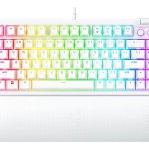 Razer | BlackWidow V4 75% | White | Gaming keyboard | Wired | US | Mechanical Switches