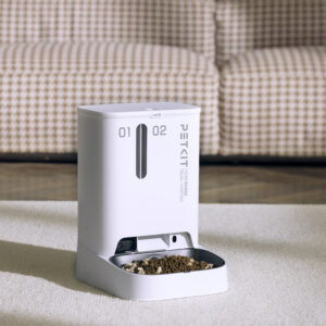 PETKIT | Feeder with Camera | P591 YumShare Dual-hopper | Capacity 2+3 L | White