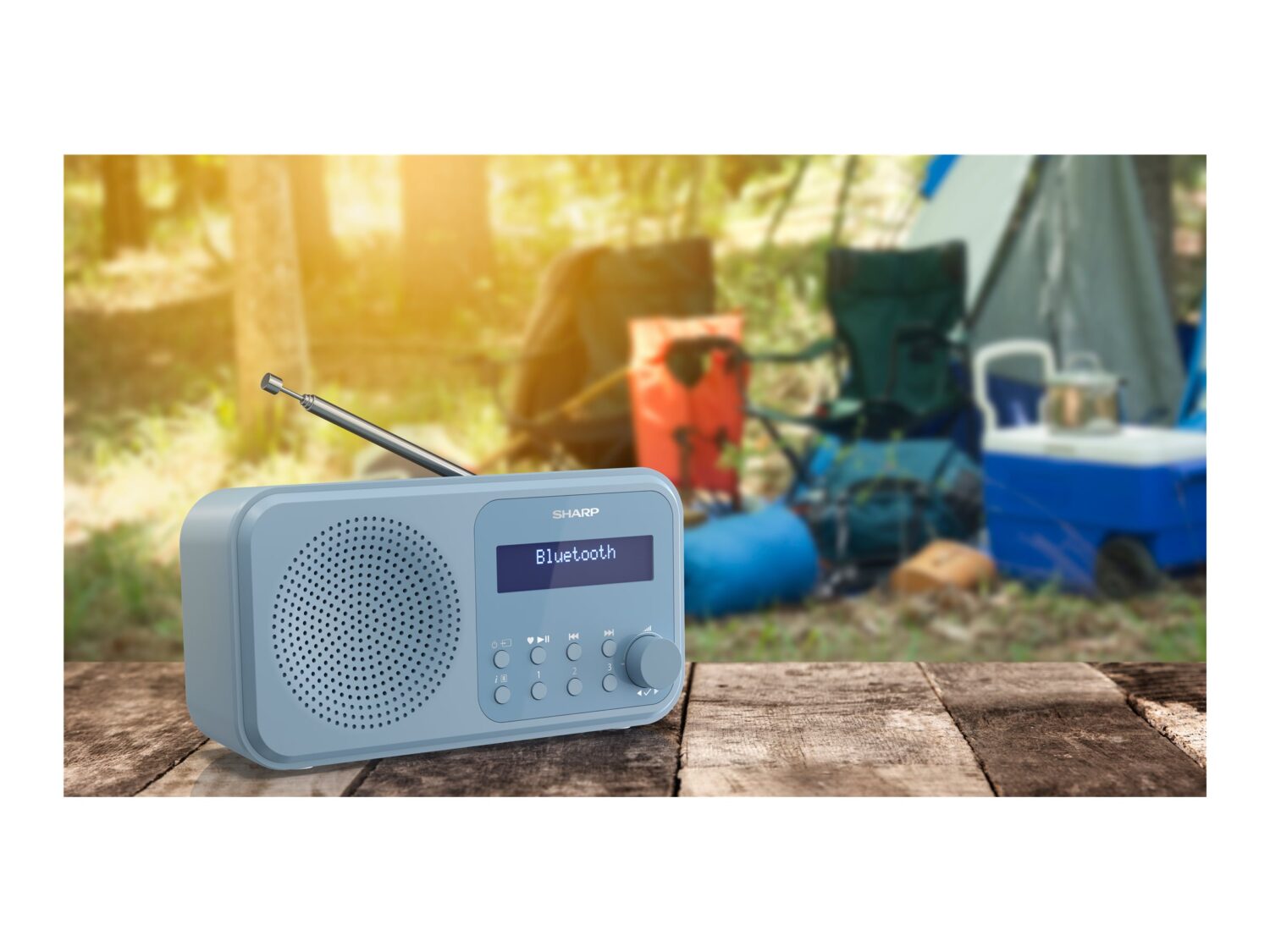Sharp | Tokyo Digital Radio | DR-P420(BL) | Bluetooth | Blue | Portable | Wireless connection - Image 10