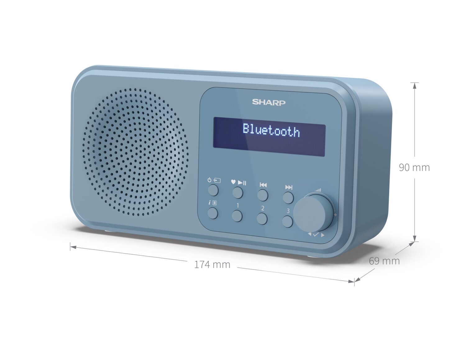 Sharp | Tokyo Digital Radio | DR-P420(BL) | Bluetooth | Blue | Portable | Wireless connection - Image 3