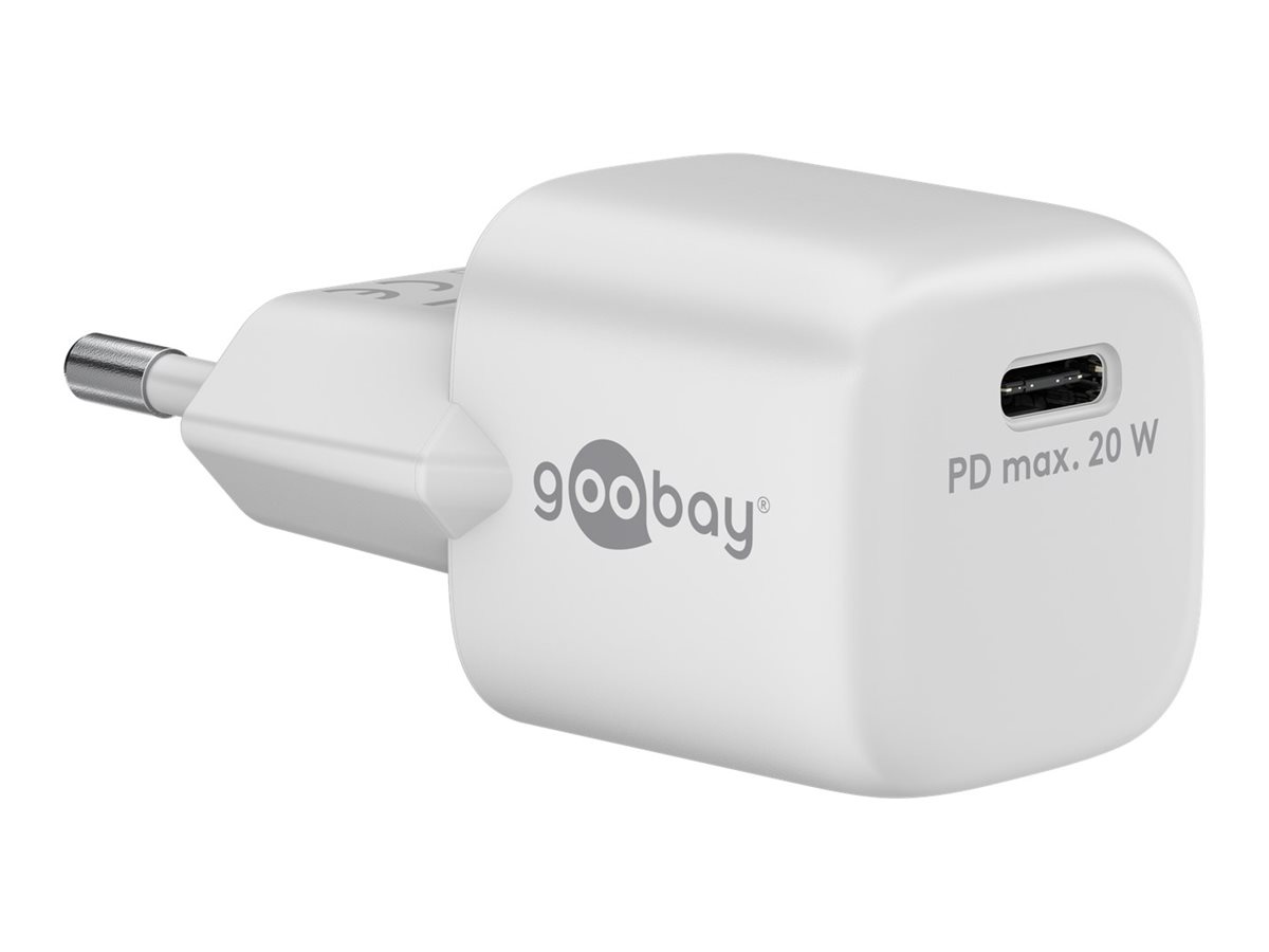 Goobay | USB-C PD GaN Fast Charger Nano (20 W), White - Image 2