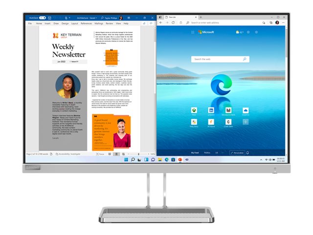 Lenovo | L27i-4A | 27 " | In-plane switching | 16:9 | 100 Hz | 1 ms | 1920 x 1080 pixels | 300 cd/m² | HDMI ports quantity 2 | Cloud Grey | Warranty 36 month(s)