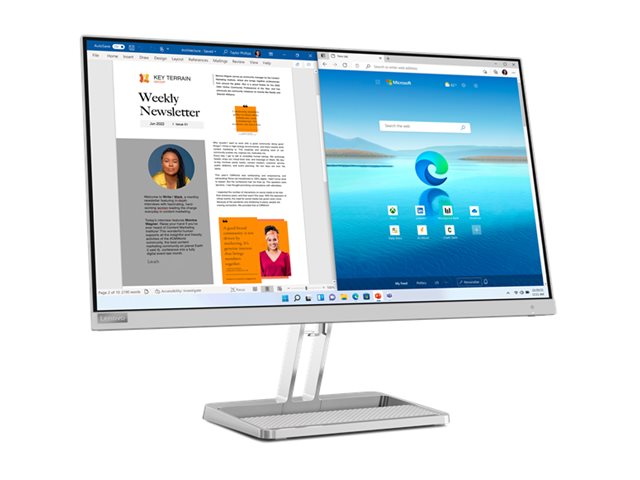 Lenovo | L27i-4A | 27 " | In-plane switching | 16:9 | 100 Hz | 1 ms | 1920 x 1080 pixels | 300 cd/m² | HDMI ports quantity 2 | Cloud Grey | Warranty 36 month(s) - Image 3