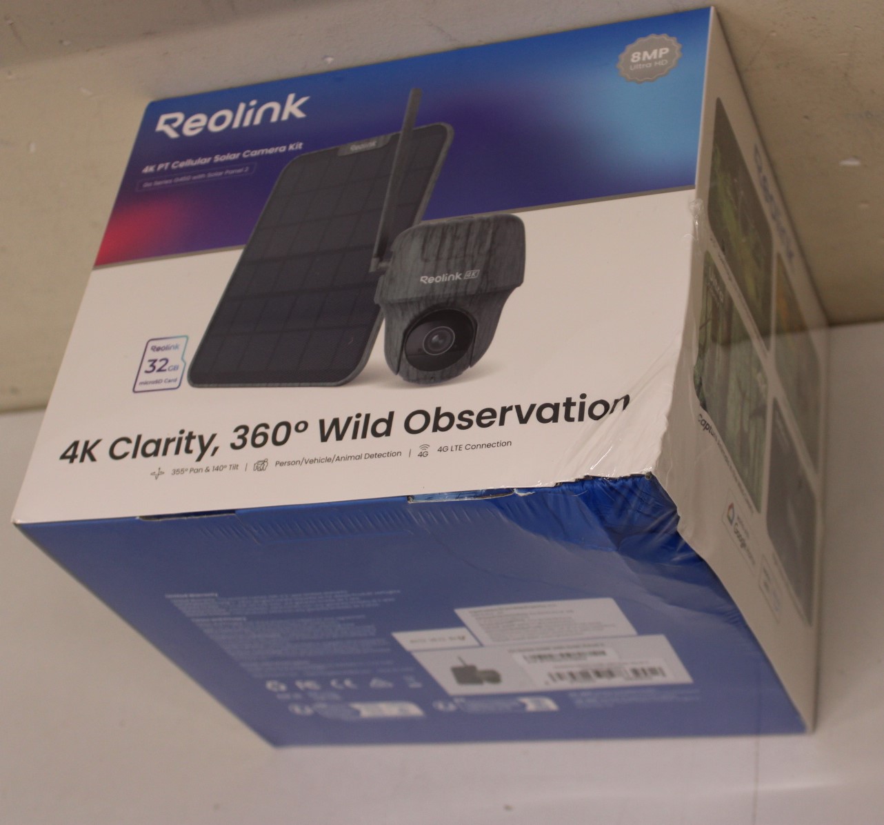 SALE OUT. Reolink Go Series G450 4K 4G LET Hunting Camera with Solar Panel, Camouflage | Reolink | Hunting Camera with Solar Panel | Go Series G450 | 23 month(s) | PTZ | 8 MP | Fixed | Micro SD, Max. 128 GB | DAMAGED PACKAGING - Image 3
