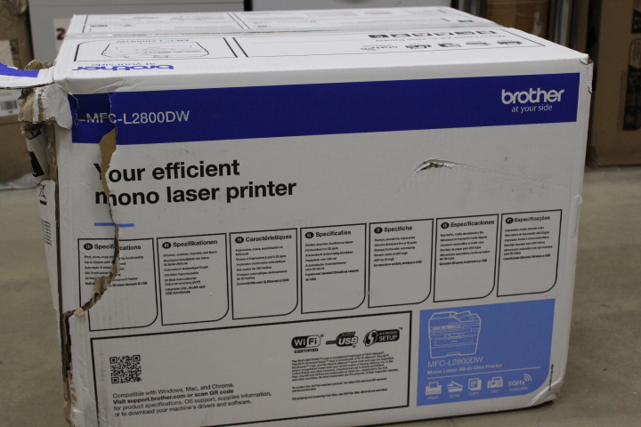 SALE OUT. Brother MFC-L2800DW Multifunction Laser Printer with Fax, | Brother DAMAGED PACKAGING - Image 3