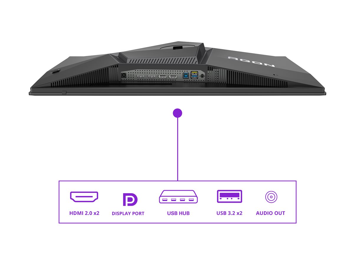 AOC | AG276QZD2 | 26.7 " | OLED | QHD | 16:9 | 240 Hz | 0.03 ms | 2560 x 1440 pixels | 250 cd/m² | HDMI ports quantity 2 - Image 24