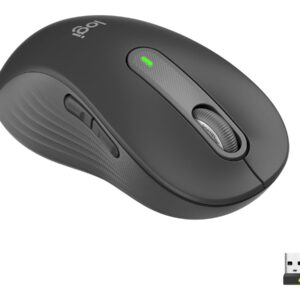 Logitech Signature M650 L Left Wireless Mouse, RF Wireless + Bluetooth, 2000 DPI, Graphite | Logitech