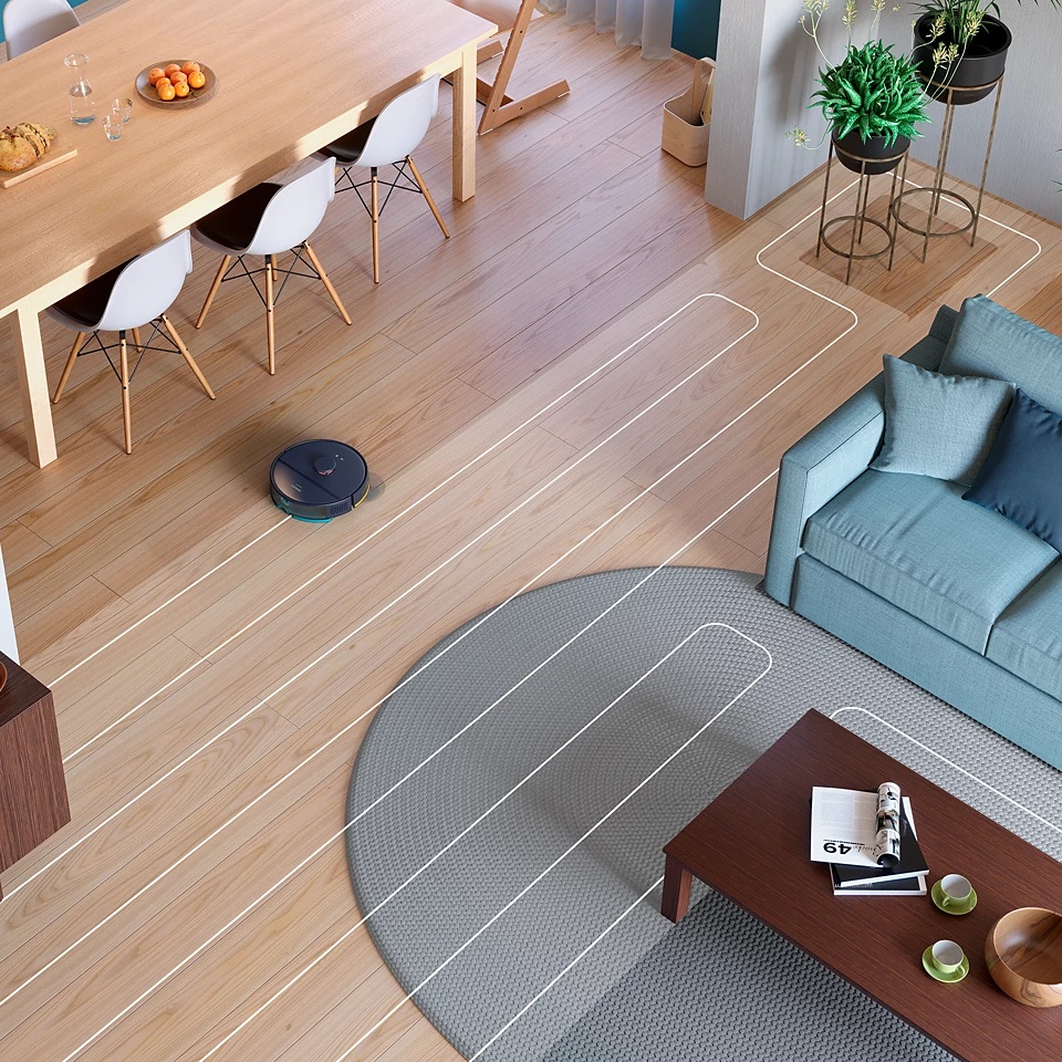 Philips | Robot Vacuum Cleaner | XU2000/10 2000 series | Wet&Dry | Operating time (max) 130 min | Lithium-ion | 2600 mAh | Dust capacity 0.38 L | 2700 Pa | Dark Blue - Image 3