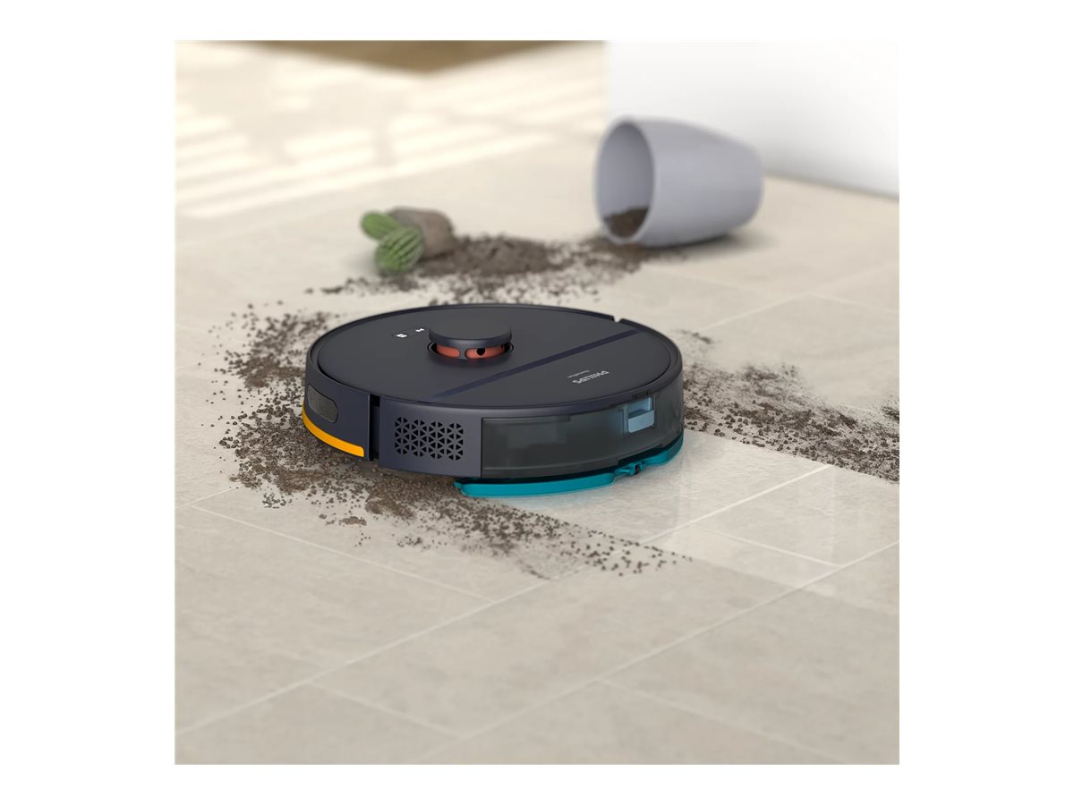 Philips | Robot Vacuum Cleaner | XU2000/10 2000 series | Wet&Dry | Operating time (max) 130 min | Lithium-ion | 2600 mAh | Dust capacity 0.38 L | 2700 Pa | Dark Blue - Image 8
