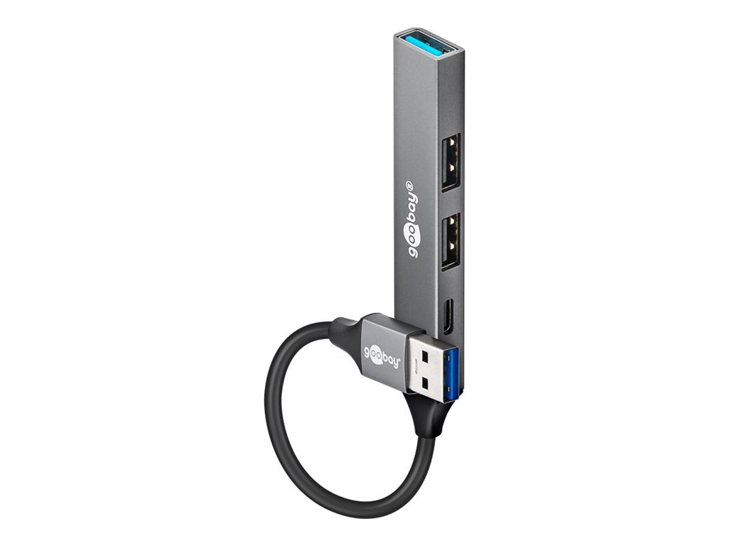 Goobay Slim 4-Port USB Hub, USB-A to USB-C/USB-A, 5 Gbit/s | 74458 - Image 6