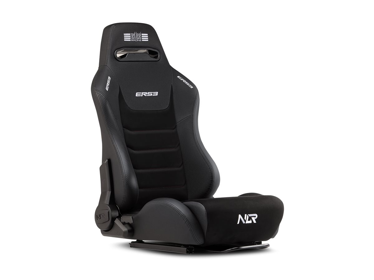 Next Level Racing | Premium PU Leather | Reclining Seat | ERS3 Elite PU Leather & Suede Edition | Black - Image 2
