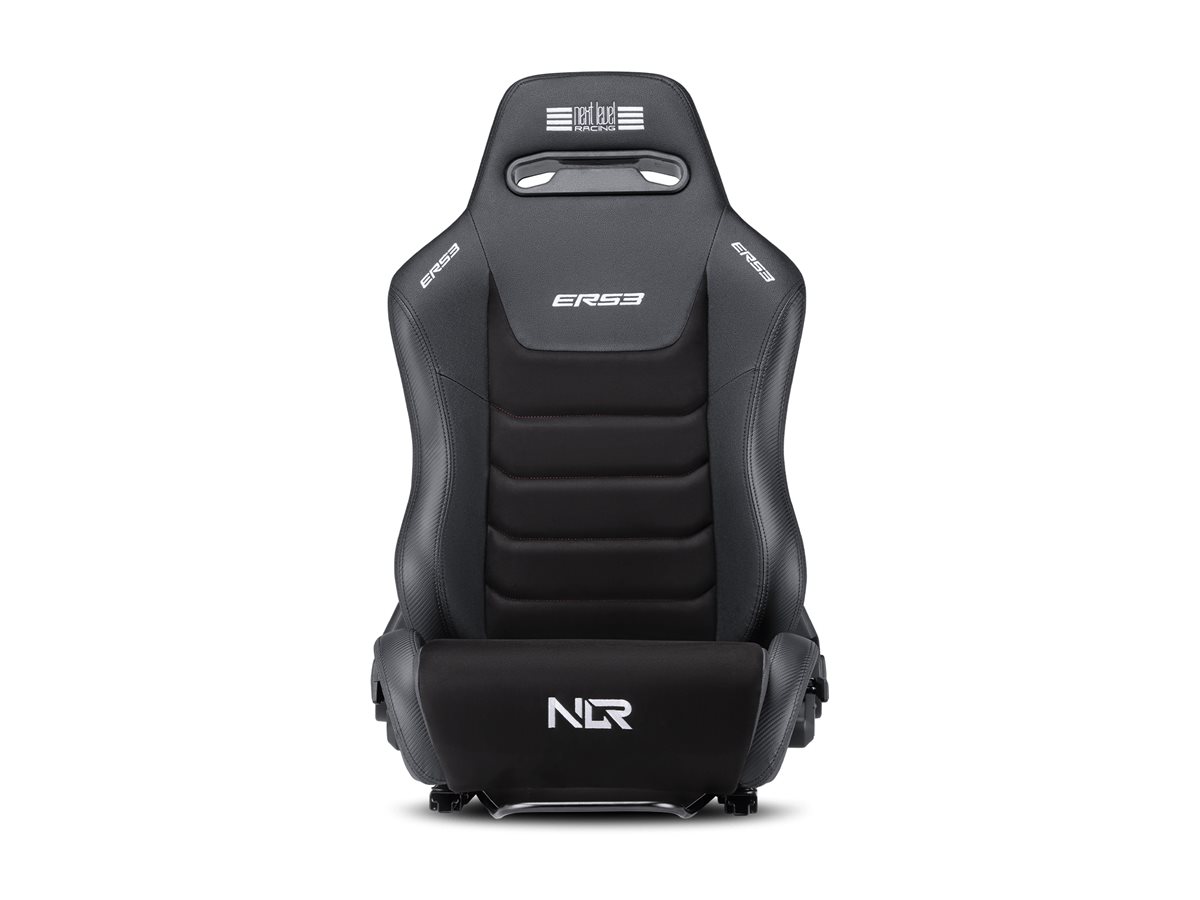 Next Level Racing | Premium PU Leather | Reclining Seat | ERS3 Elite PU Leather & Suede Edition | Black