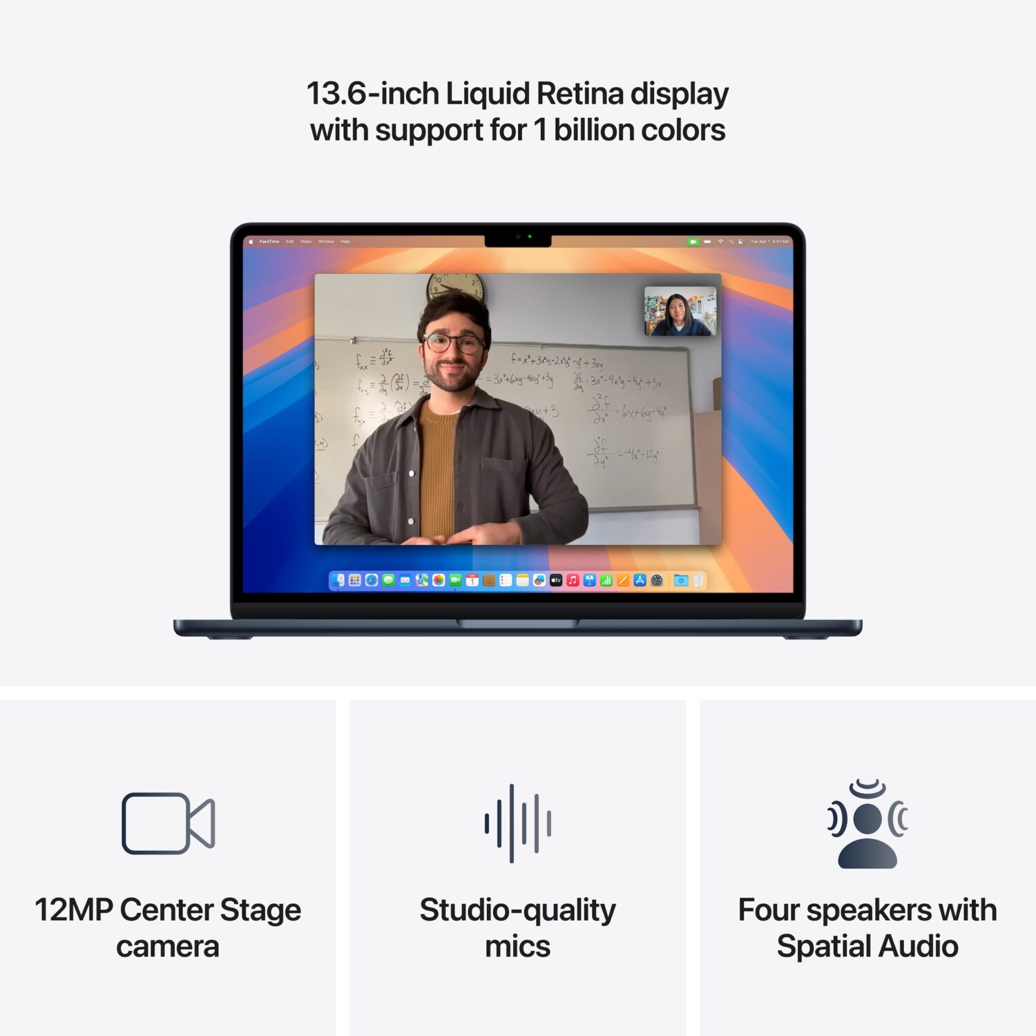Apple MacBook | Air | Midnight | 13 " | IPS | 2560 x 1664 pixels | Apple M4 | 24 GB | Solid-state drive capacity 512 GB | Apple M4 chip 10-core CPU/10-core GPU | macOS | 802.11ax | Bluetooth version 5.0 | Keyboard language English | Keyboard backlit - Image 4