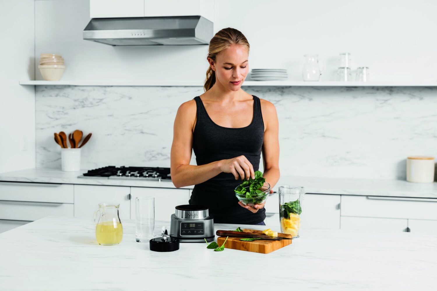 NINJA | Blender 2-in-1 with Smart Torque and Auto-iQ | CB100EU | Tabletop | 1100 W | Jar material Plastic | Jar capacity 0.7 L | Ice crushing | Silver - Image 5