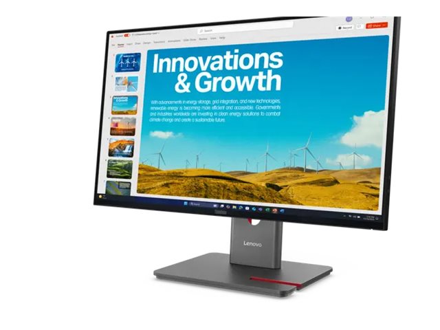 Lenovo | ThinkVision P24QD-40 | 23.8 " | IPS | 16:9 | 120 Hz | 6 ms | 2560 x 1440 pixels | 300 cd/m² | HDMI ports quantity 1 | Eclipse Black | Warranty 36 month(s) - Image 10