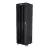 Lanberg | Rack cabinet 19" free-standing 42U/600x600 (flat pack) with glass door lCD V2 | FF01-6642-12BL | Black