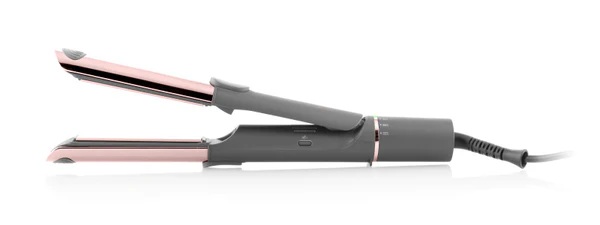 ETA Hair Straightener and Curler | ETA132390000 Fenité Exclusive 2-in-1 | Ceramic heating system | Temperature (min) 140 °C | Temperature (max) 200 °C | Number of heating levels 5 | 1700 W | Grey/Pink - Image 2