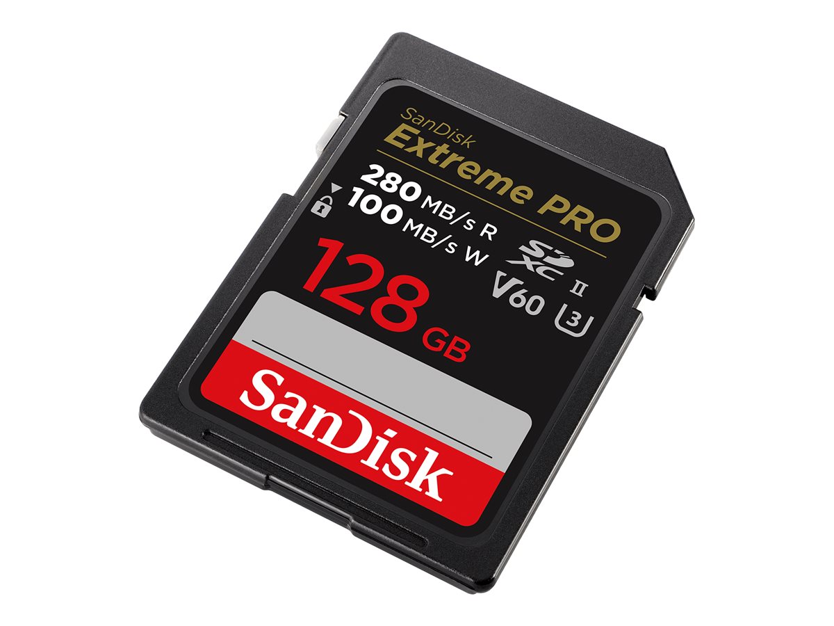 SanDisk Extreme PRO SDXC Card 128 GB Class 10 UHS-II/U3 V60 (SDSDXEP-128G-GN4IN) | Sandisk - Image 2
