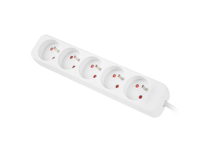 Lanberg Cable Power Strip, 5X French Outlets Quality-Grade Copper, 1.5 m | PS0-05E-0150-W - Image 3
