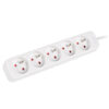 Lanberg Cable Power Strip, 5X French Outlets Quality-Grade Copper, 1.5 m | PS0-05E-0150-W