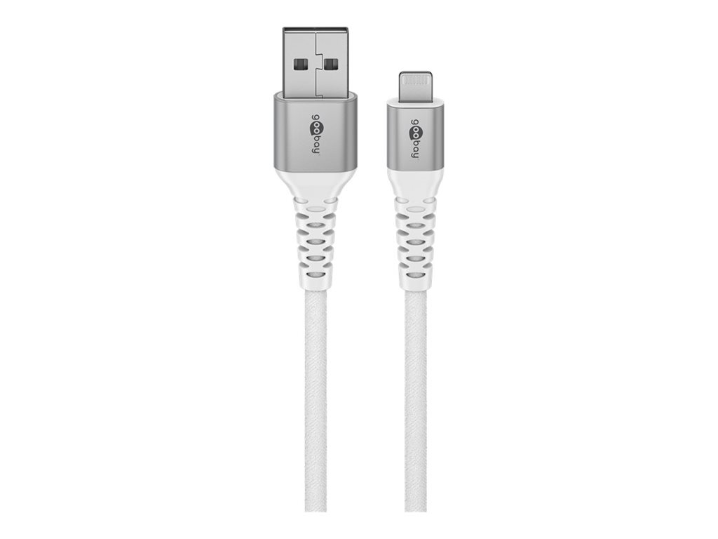 Goobay Lightning USB-A Supersoft Textile Cable with Metal Plugs | 74512 - Image 4