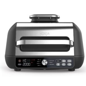 NINJA | Foodi MAX Pro Health Grill, Flat Plate and Air Fryer | AG651EU | Capacity 3.8 L | Black