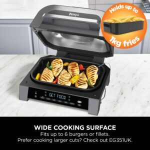 NINJA | 6-in-1 MAX Grill and Air Fryer | DG551EU | 3.8 L | Number of programs 6 | Silver/Black