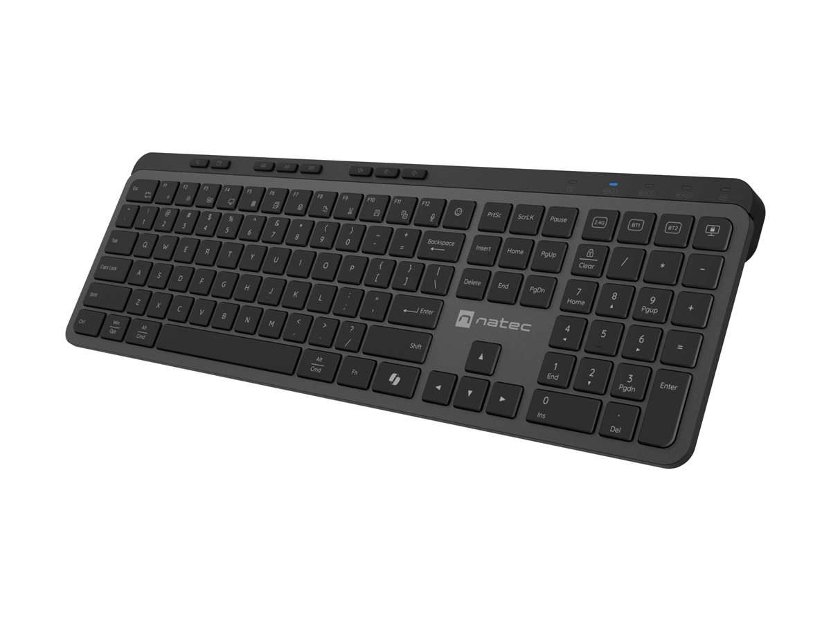 Natec Keyboard, Medusa, US Layout, X- Scissors Slim, Wireless, Black | Natec - Image 8