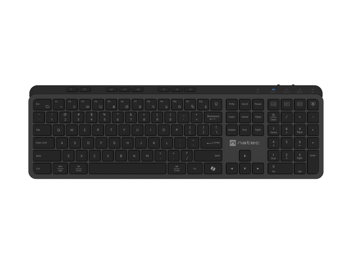Natec Keyboard, Medusa, US Layout, X- Scissors Slim, Wireless, Black | Natec - Image 9