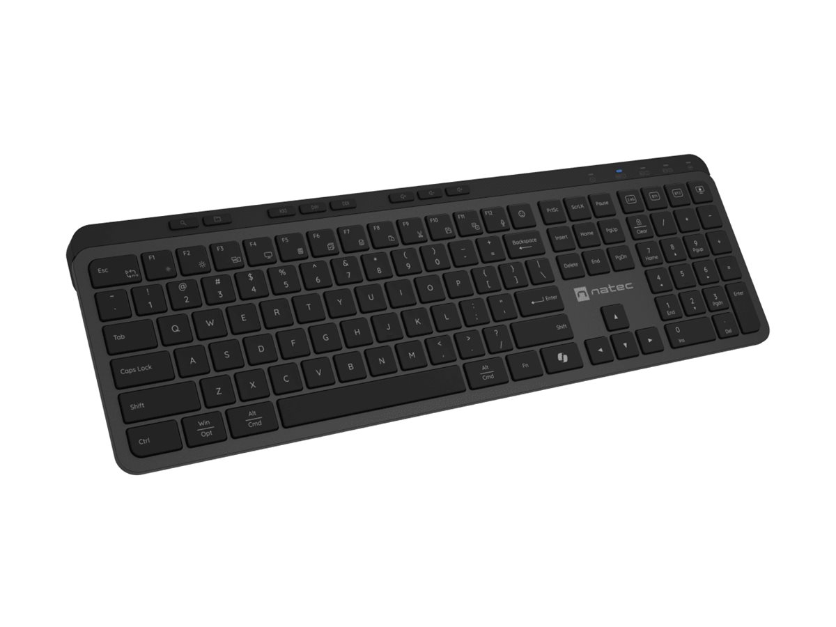 Natec Keyboard, Medusa, US Layout, X- Scissors Slim, Wireless, Black | Natec - Image 10