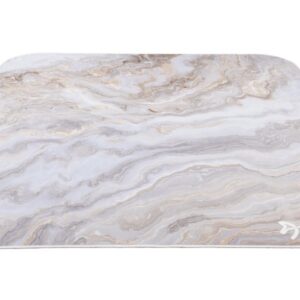 Arozzi Zona Square Floor Pad | White Marble