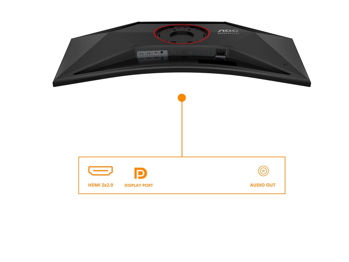 AOC | CU34G4 | 34 " | Fast VA | UWQHD | 21:9 | 180 Hz | 1 ms | 3440 x 1440 pixels | 300 cd/m² | HDMI ports quantity 2 | Black - Image 48