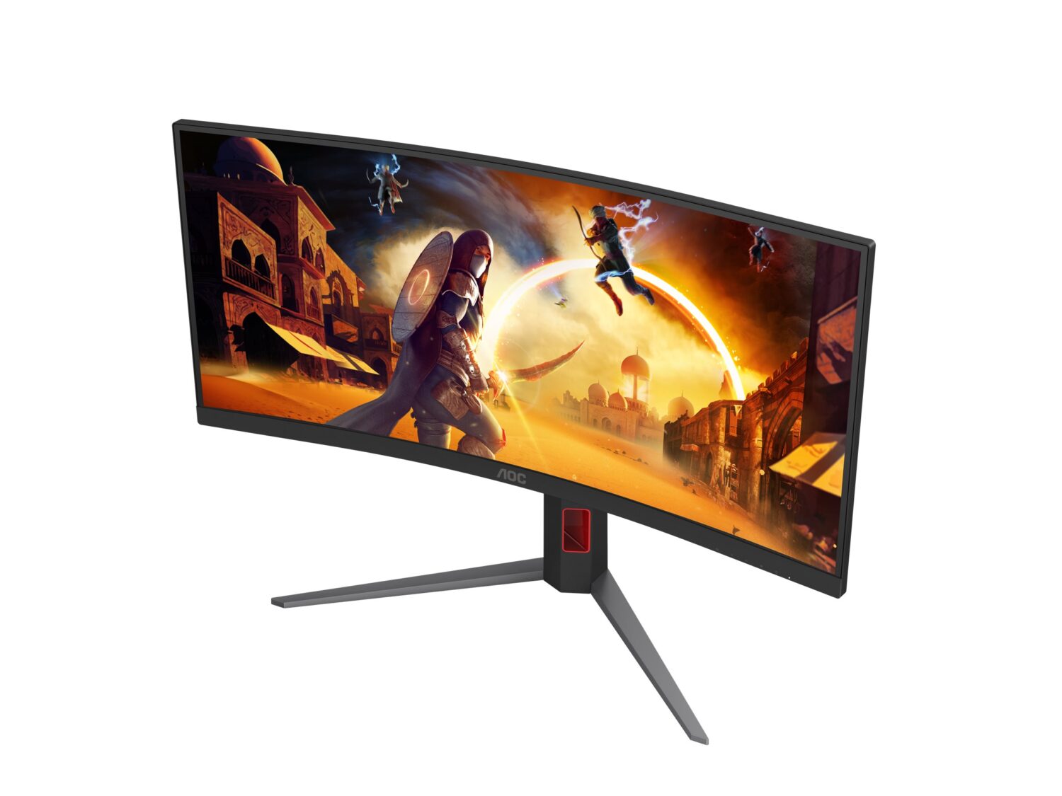 AOC | CU34G4 | 34 " | Fast VA | UWQHD | 21:9 | 180 Hz | 1 ms | 3440 x 1440 pixels | 300 cd/m² | HDMI ports quantity 2 | Black - Image 36
