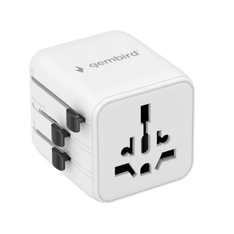 Gembird Universal travel power adapter | TPA-INT-01-W | Travel adapter - Image 2