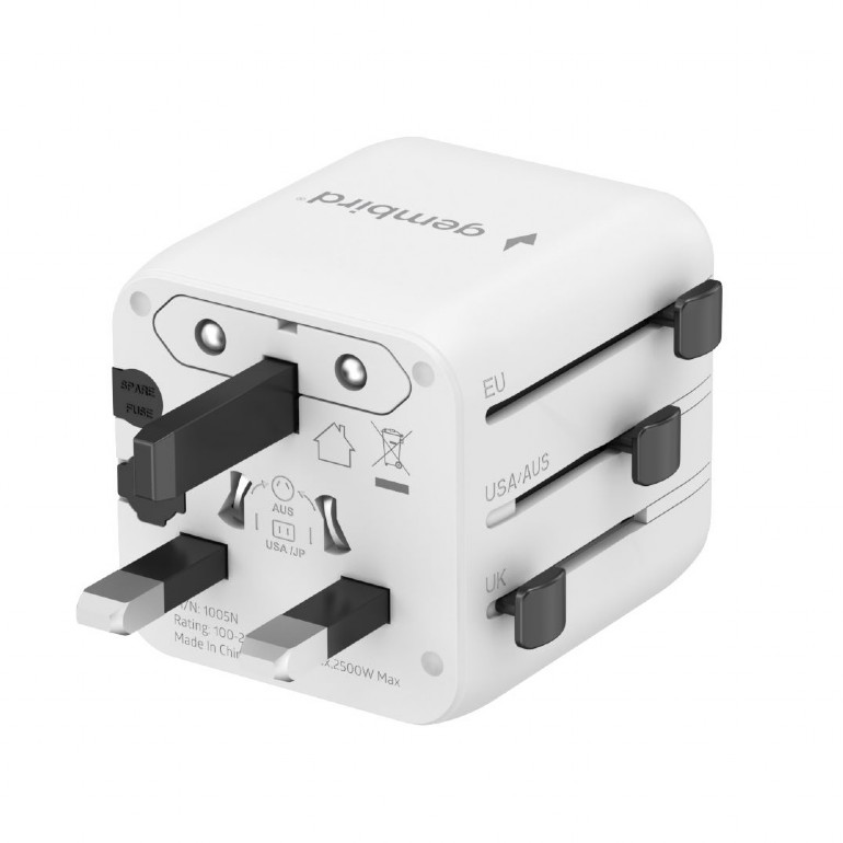 Gembird Universal travel power adapter | TPA-INT-01-W | Travel adapter - Image 5