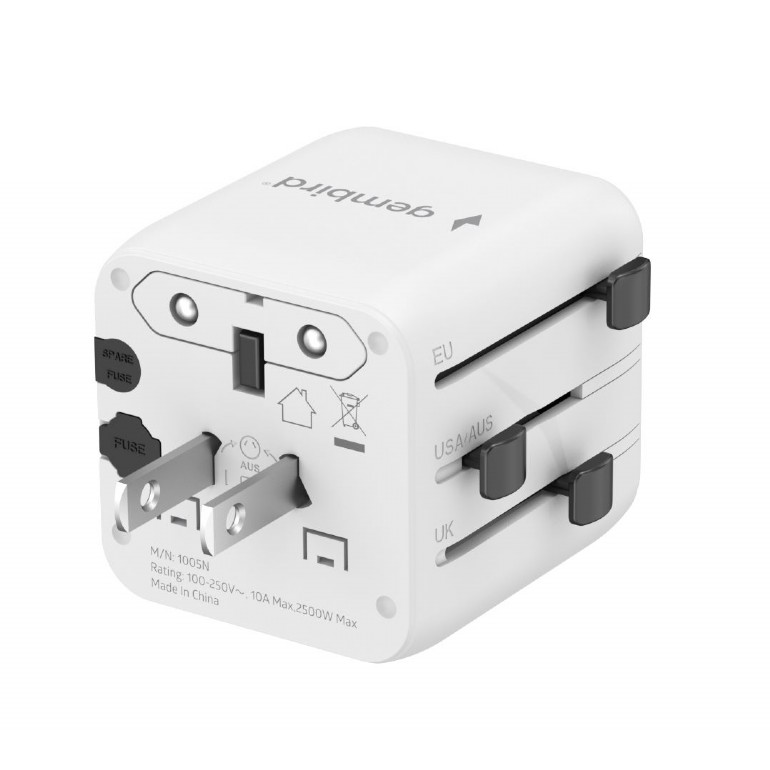Gembird Universal travel power adapter | TPA-INT-01-W | Travel adapter - Image 4