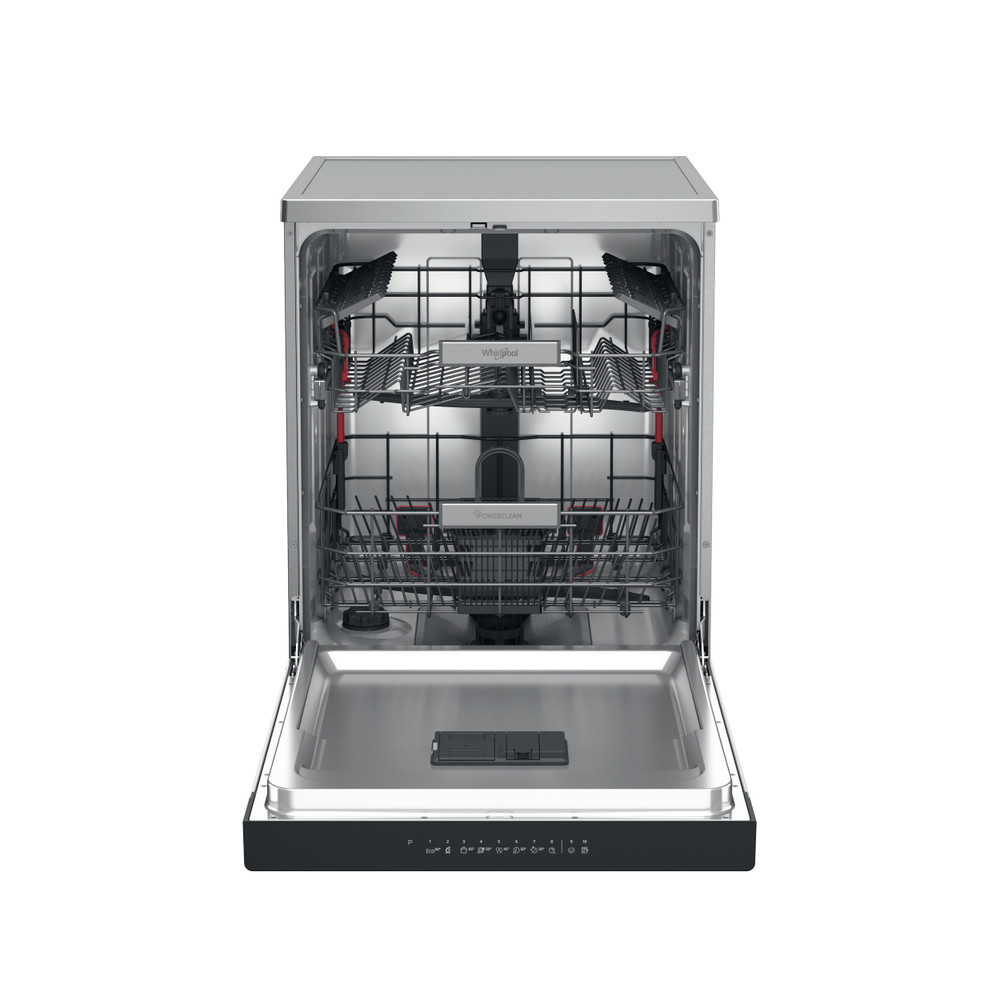 Whirlpool Dishwasher | WFO 3T133 P 6.5 X | Freestanding | Width 60 cm | Number of place settings 14 | Number of programs 10 | Energy efficiency class D | Display | Stainless steel - Image 4